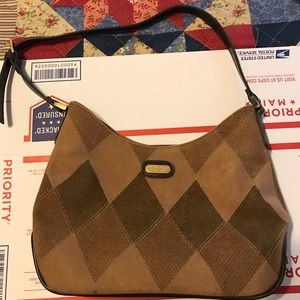 Mondani New York brown and tan vintage bag.